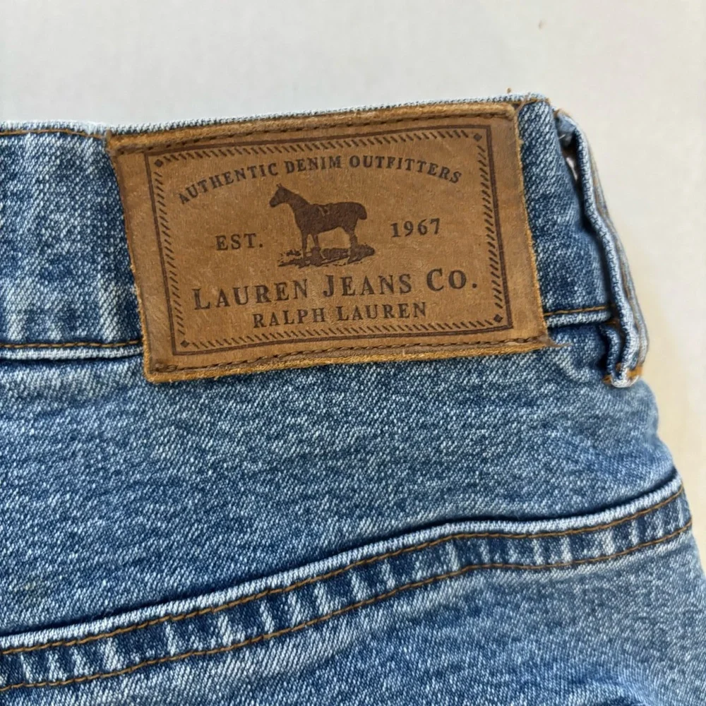 Lauren Jean co. Ralph Lauren Vtg‎ Sz 10 blue denim Jean 5 pocket straight leg